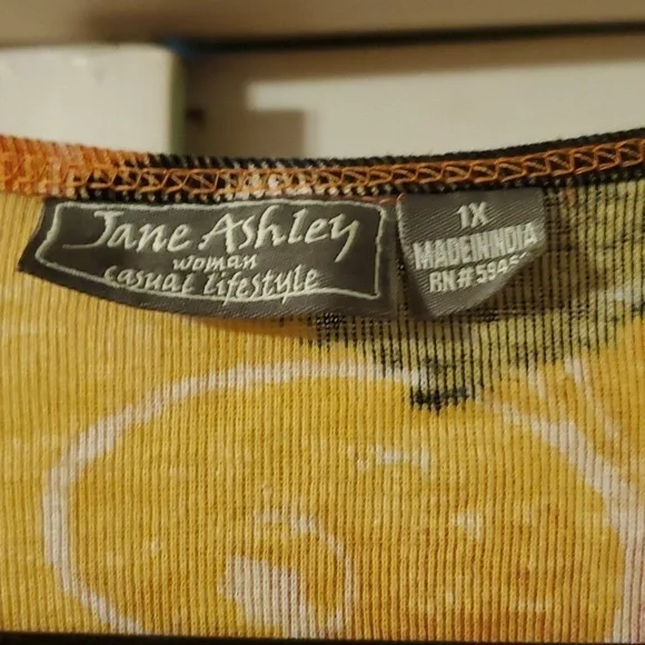 Jane Ashley Plus Size Halloween Top Size 1X NWT - Picture 3 of 4